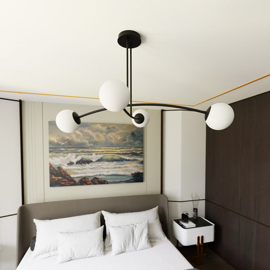 Lubinis šviestuvas Juoda 4 - detalus vaizdas