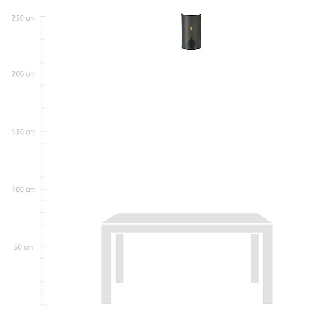 ASTON Sieninis šviestuvas Juoda 1 - apšvietimas