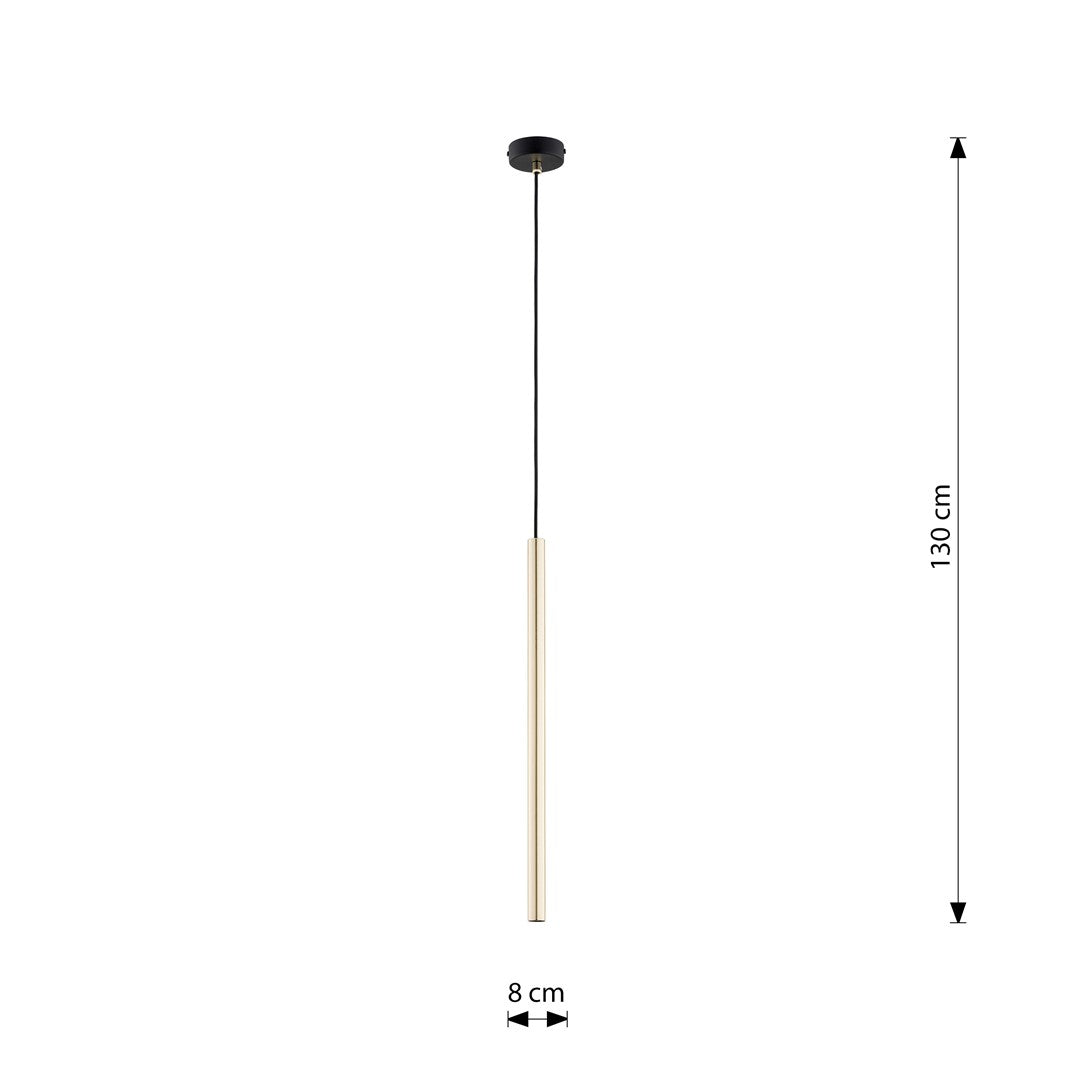 SELTER Pakabinamas šviestuvas Black, gold 1 - medžiagų tekstūra