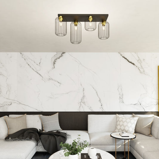 BARN Lubinis šviestuvas Black, gold 4 - detalus vaizdas