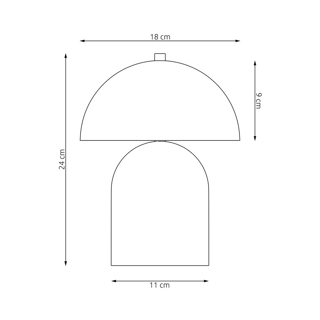 MUSH Stalinė lempa Balta 2 - viršus/apačia