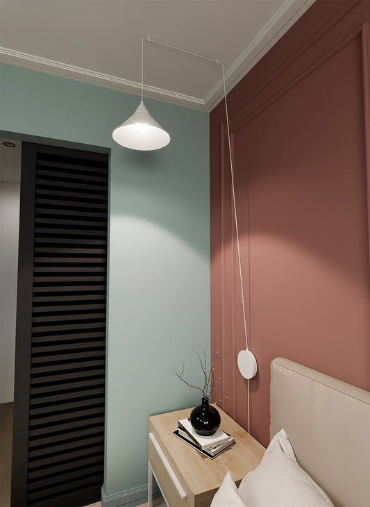 ABRAMO Pakabinamas šviestuvas Balta 1 - detalus vaizdas