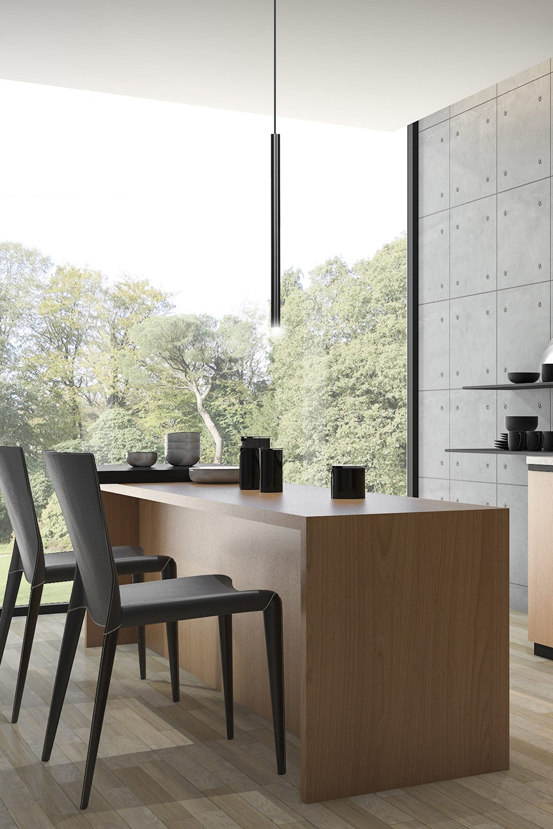 SELTER Pakabinamas šviestuvas Juoda 1 - medžiagų tekstūra