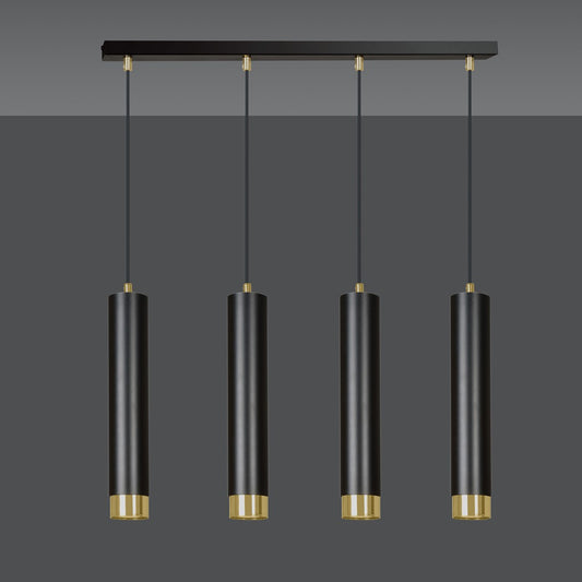 KIBO Pakabinamas šviestuvas Black, gold 4 - detalus vaizdas