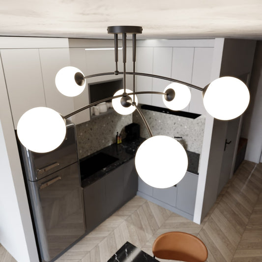 Lubinis šviestuvas Juoda 6 - detalus vaizdas