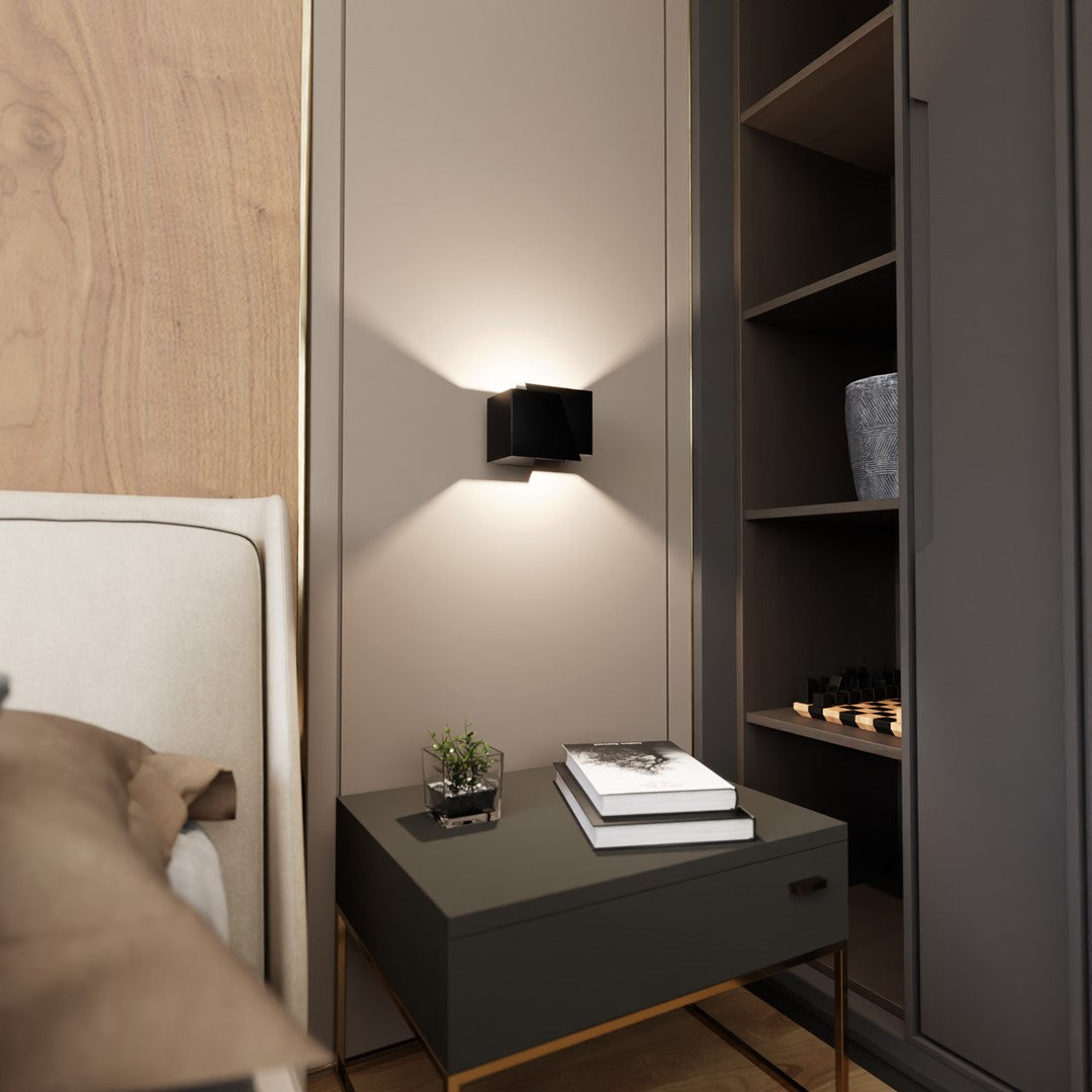 FROST Sieninis šviestuvas Juoda 1 - konstrukcijos detalės