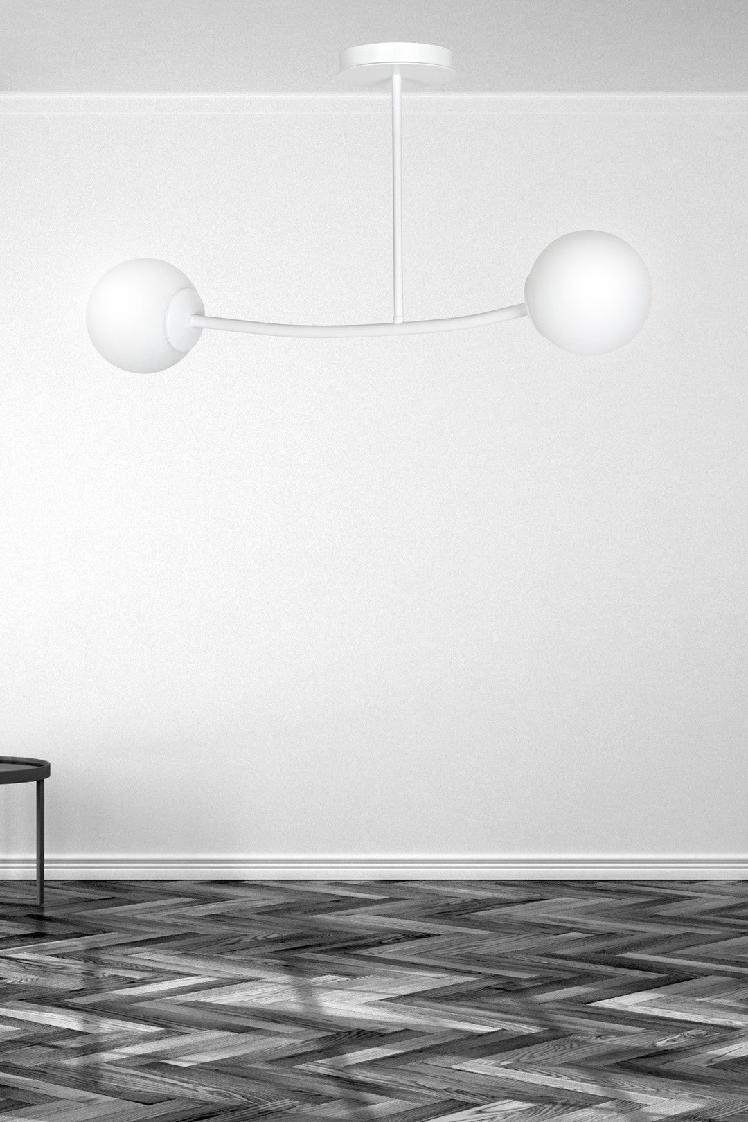 Lubinis šviestuvas Balta 2 - šoninis vaizdas