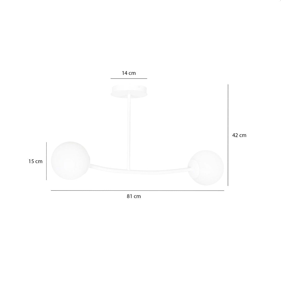 Lubinis šviestuvas Balta 2 - montavimo detalės