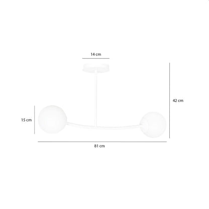 Lubinis šviestuvas Balta 2 - montavimo detalės