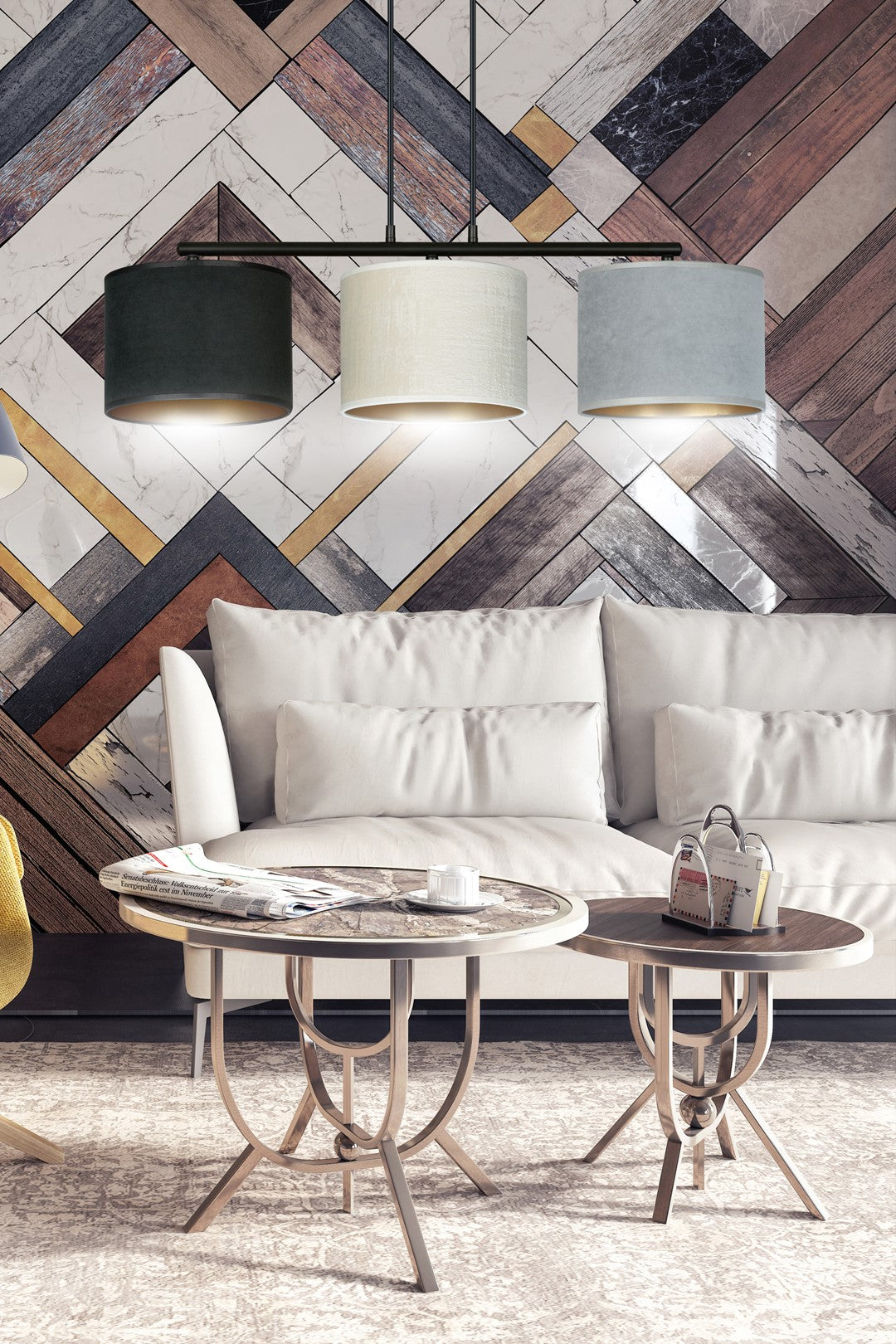 HILDE Pakabinamas šviestuvas Juoda 3 - konstrukcijos detalės
