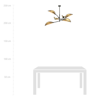 LOTUS Lubinis šviestuvas Juoda 6 - detalus vaizdas
