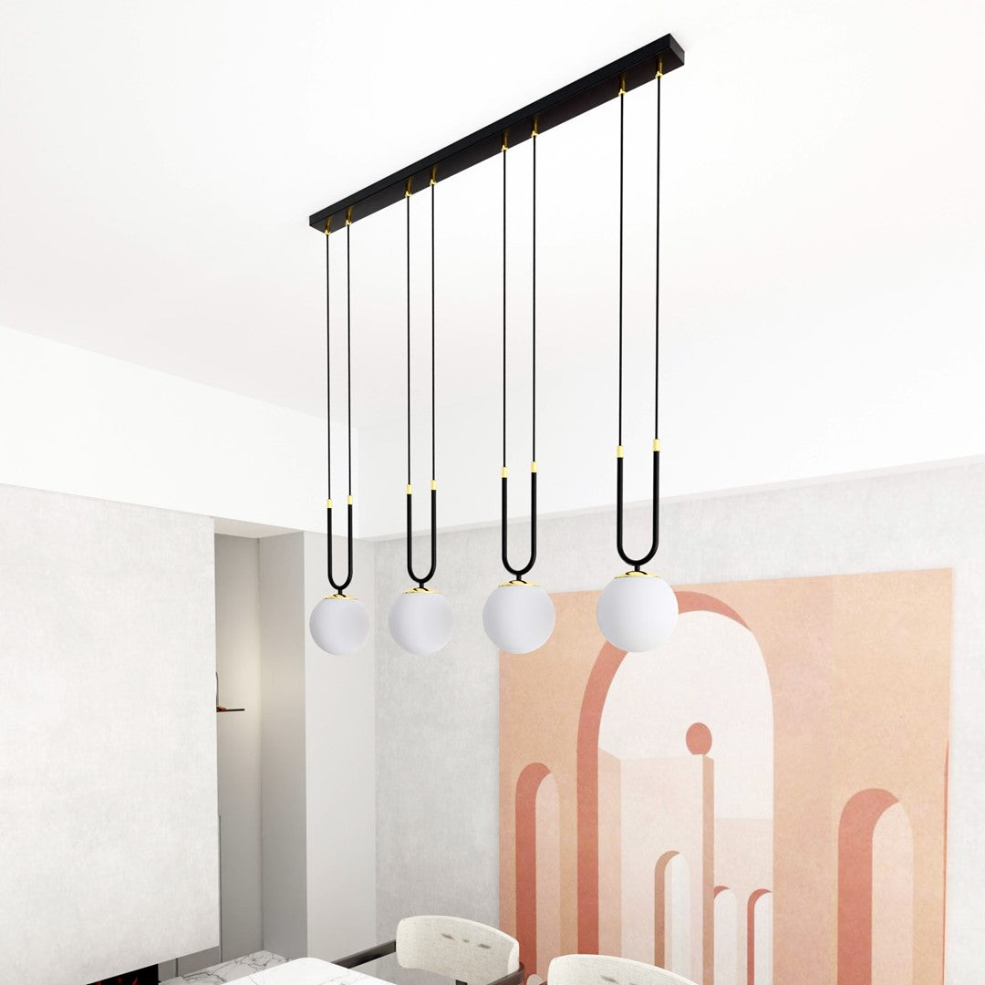GLAM Pakabinamas šviestuvas Juoda 4 - montavimo detalės