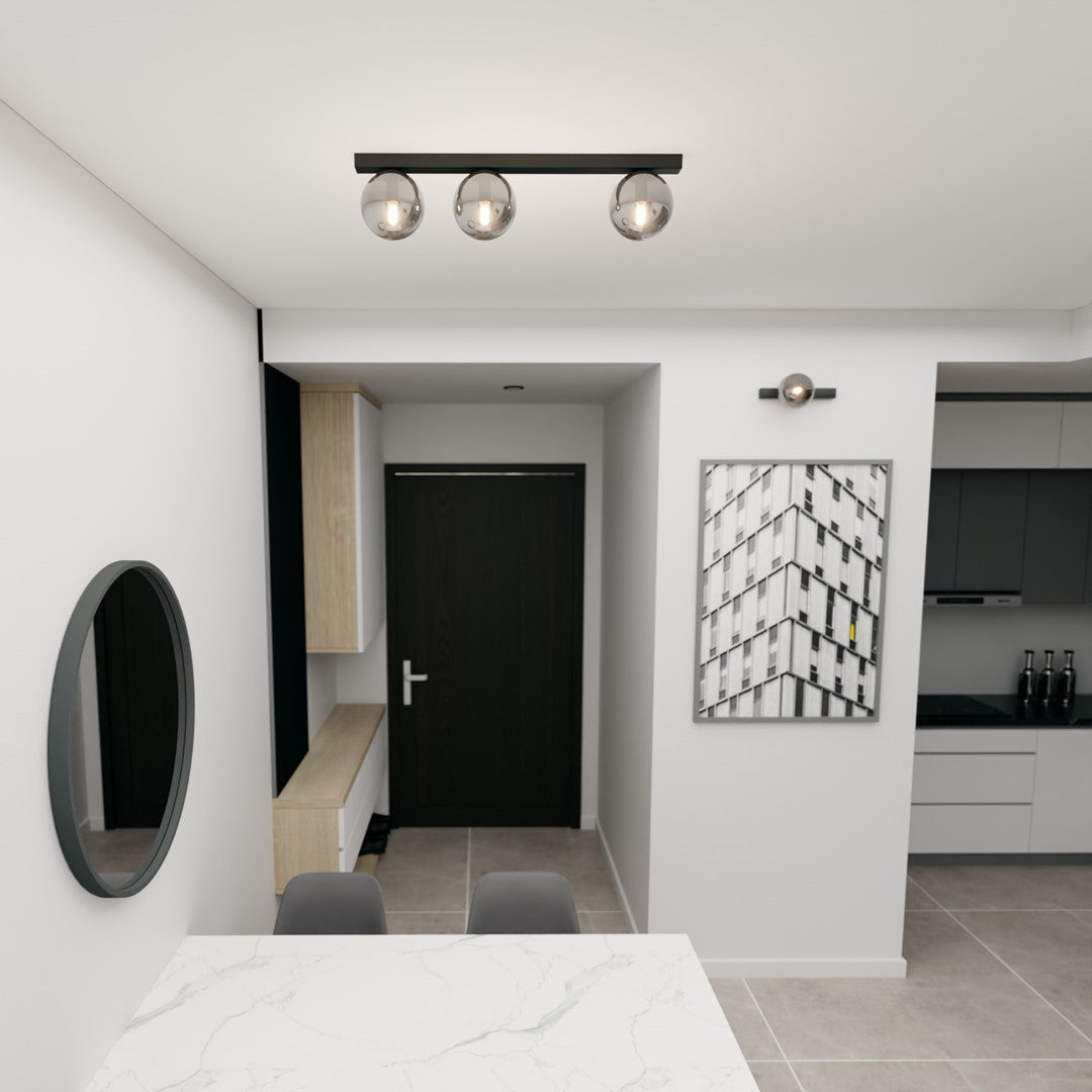 FIT Lubinis šviestuvas Juoda 3 - apšvietimas