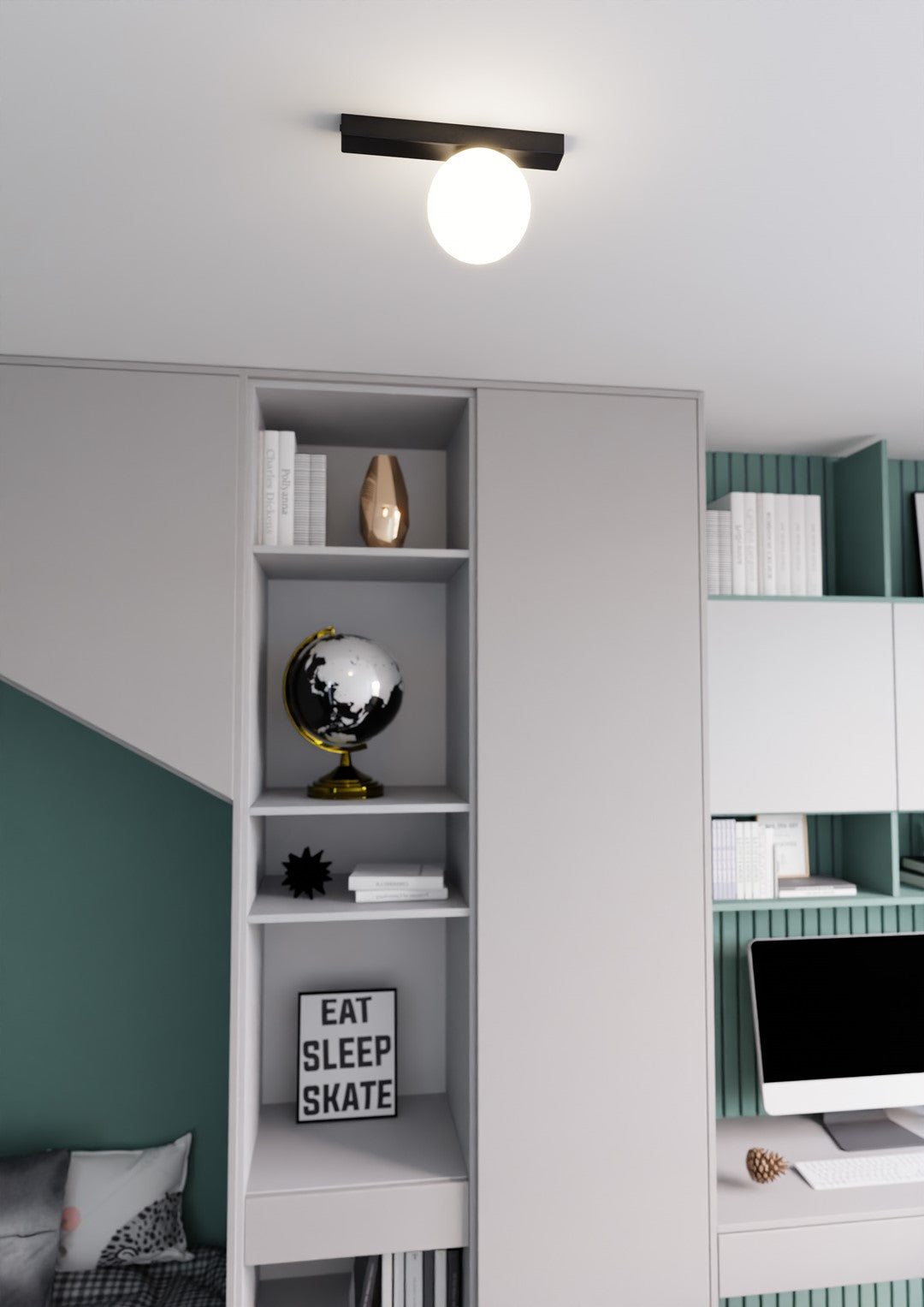 FIT Lubinis šviestuvas Juoda 1 - konstrukcijos detalės