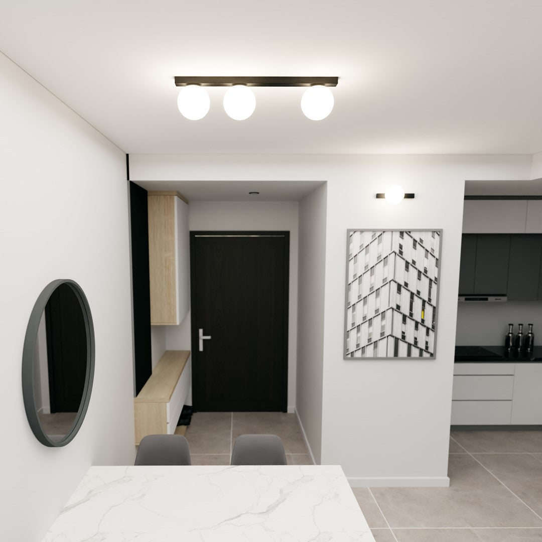 FIT Lubinis šviestuvas Juoda 3 - apšvietimas