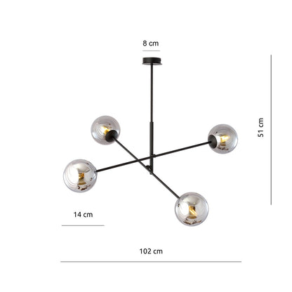 LINEAR Pakabinamas šviestuvas Juoda 4 - montavimo detalės