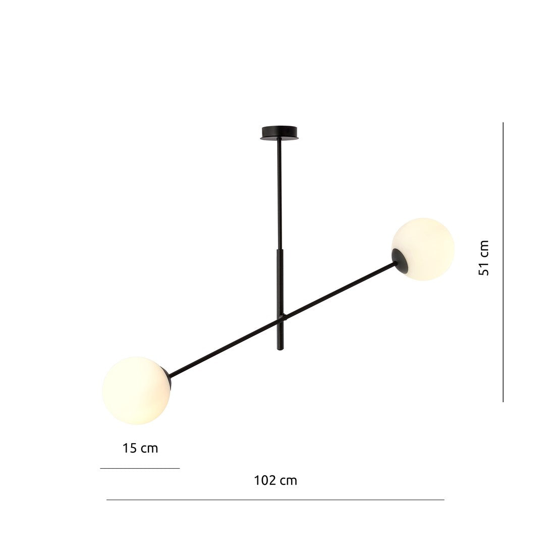 LINEAR Pakabinamas šviestuvas Juoda 2 - konstrukcijos detalės