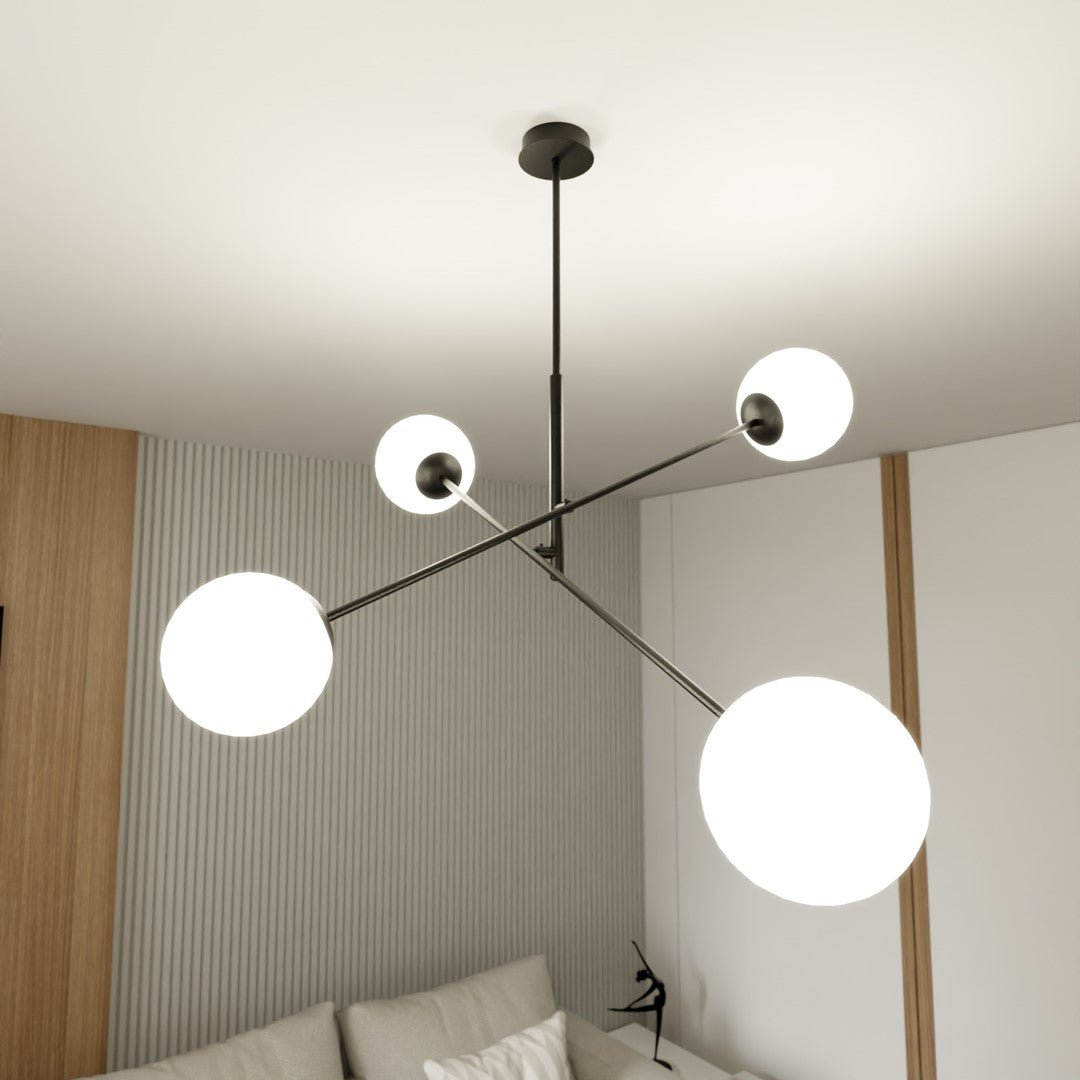 LINEAR Pakabinamas šviestuvas Juoda 4 - detalus vaizdas