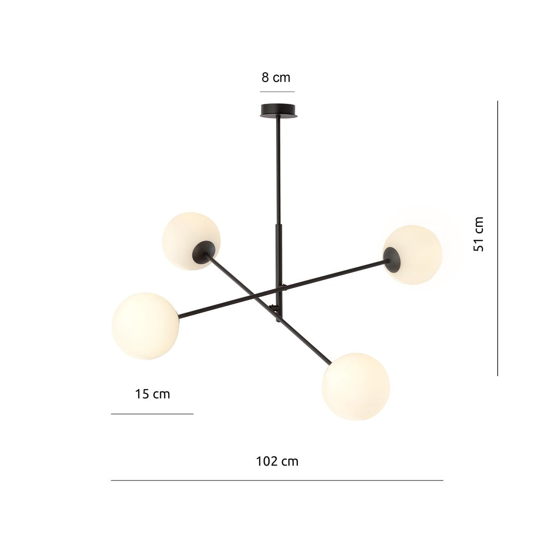 LINEAR Pakabinamas šviestuvas Juoda 4 - montavimo detalės