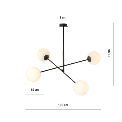 LINEAR Pakabinamas šviestuvas Juoda 4 - montavimo detalės