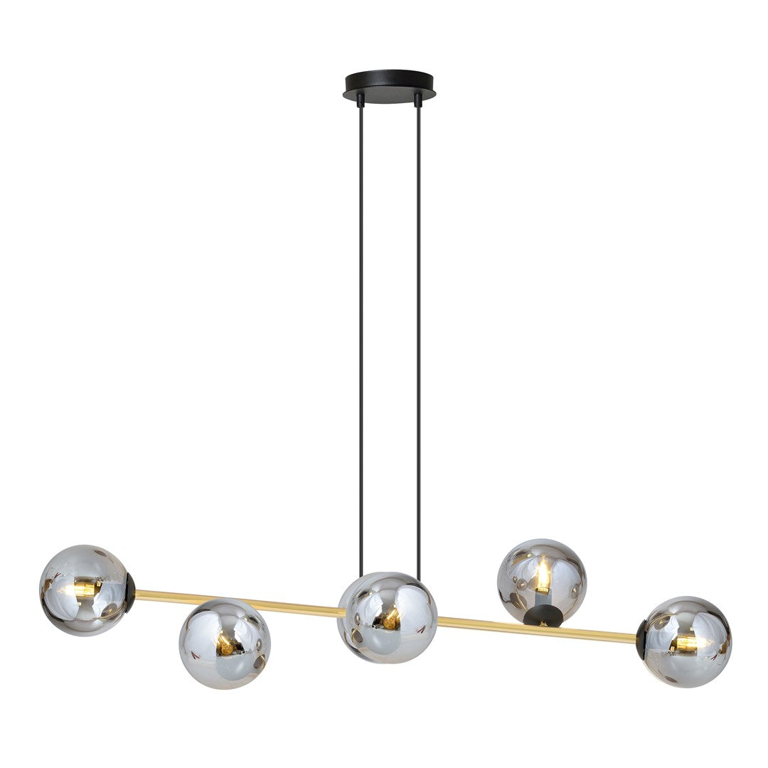 GRAVITY Pakabinamas šviestuvas Black, gold 6 - bendras vaizdas