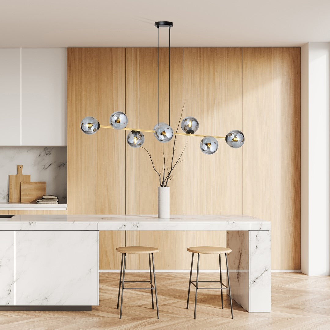 GRAVITY Pakabinamas šviestuvas Black, gold 8 - montavimo detalės