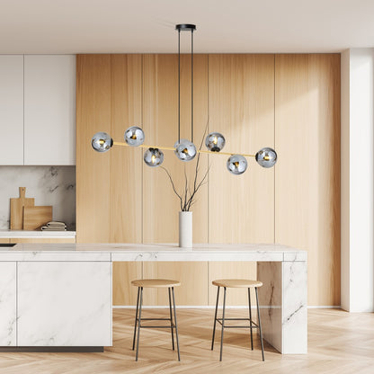 GRAVITY Pakabinamas šviestuvas Black, gold 8 - montavimo detalės