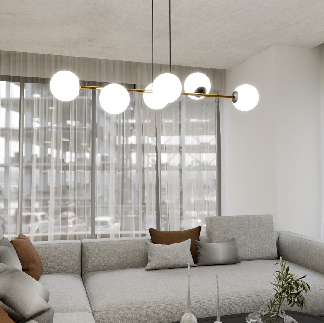 GRAVITY Pakabinamas šviestuvas Black, gold 6 - konstrukcijos detalės