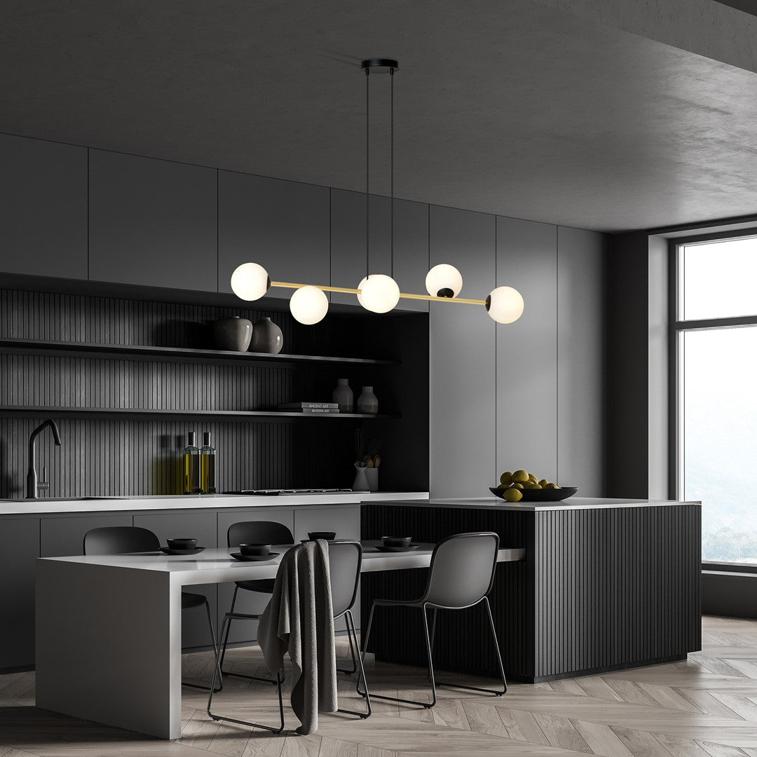 GRAVITY Pakabinamas šviestuvas Black, gold 6 - dizaino detalės