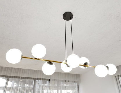 GRAVITY Pakabinamas šviestuvas Black, gold 8 - viršus/apačia