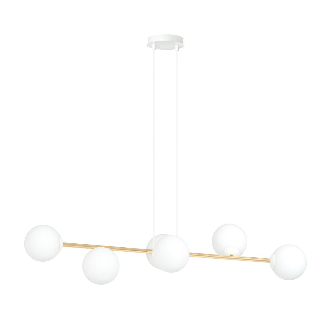 GRAVITY Pakabinamas šviestuvas White, Gold 6 - bendras vaizdas