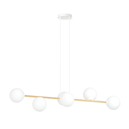 GRAVITY Pakabinamas šviestuvas White, Gold 6 - bendras vaizdas