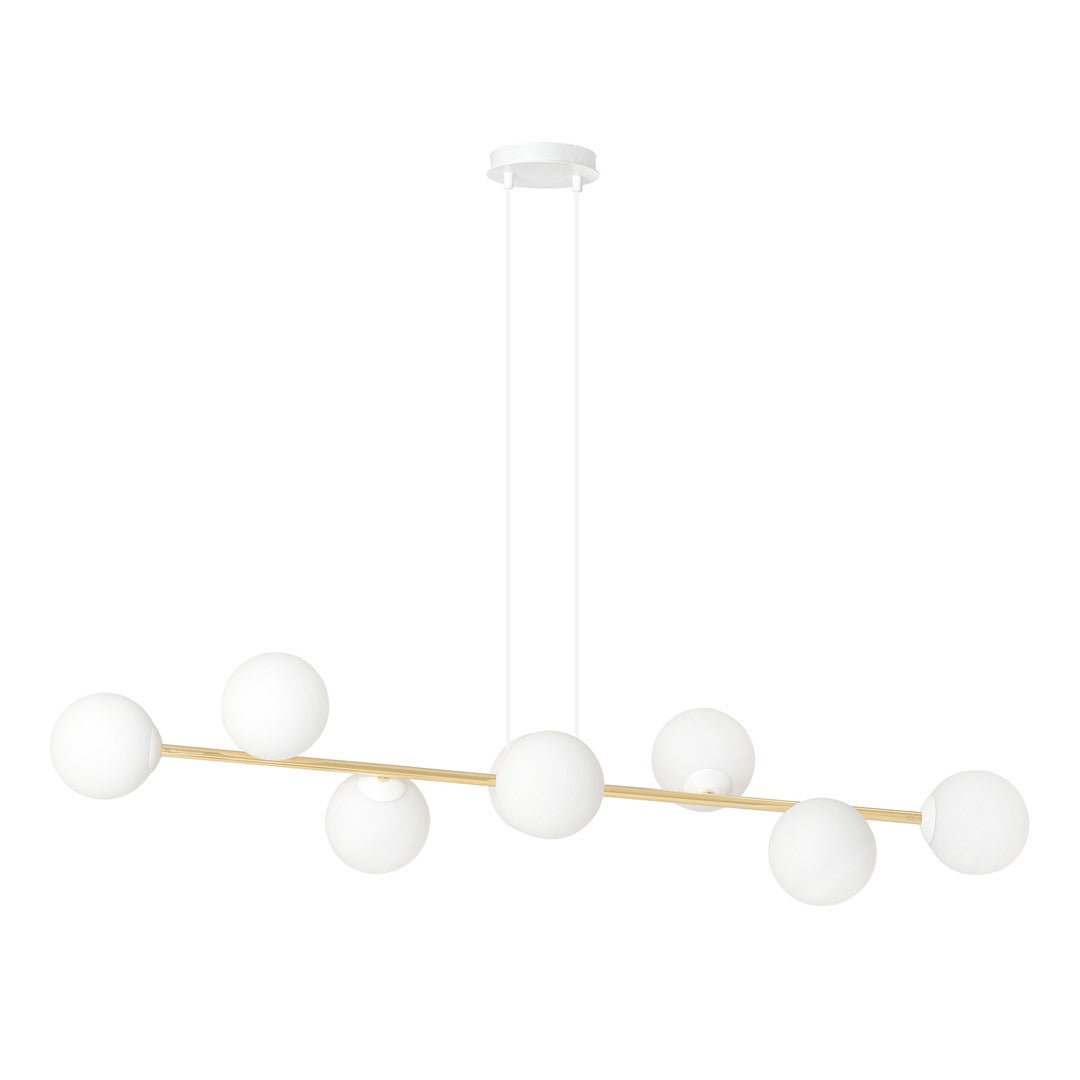 GRAVITY Pakabinamas šviestuvas White, Gold 8 - bendras vaizdas