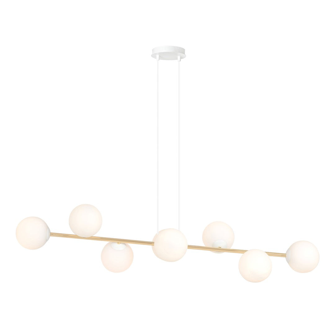 GRAVITY Pakabinamas šviestuvas White, Gold 8 - šoninis vaizdas