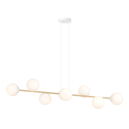 GRAVITY Pakabinamas šviestuvas White, Gold 8 - šoninis vaizdas