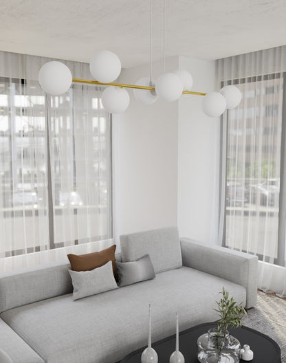 GRAVITY Pakabinamas šviestuvas White, Gold 8 - apšvietimas