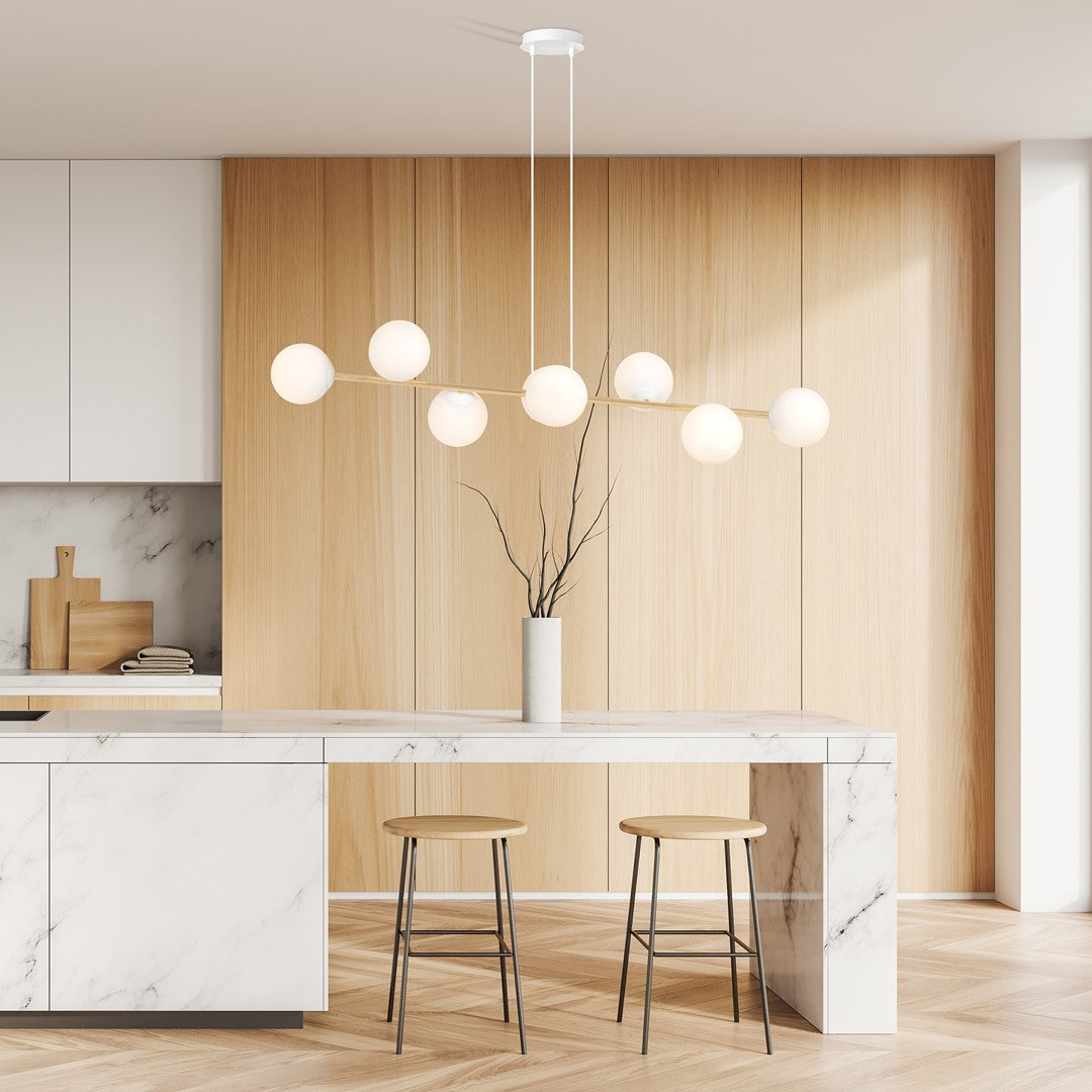GRAVITY Pakabinamas šviestuvas White, Gold 8 - dizaino detalės