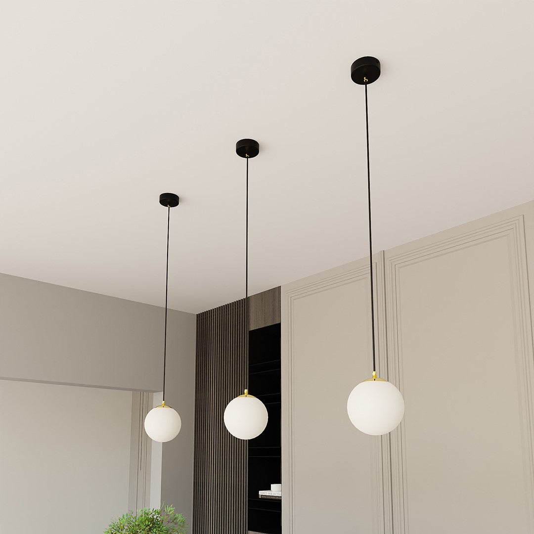 ROYAL Pakabinamas šviestuvas Black, gold 1 - konstrukcijos detalės