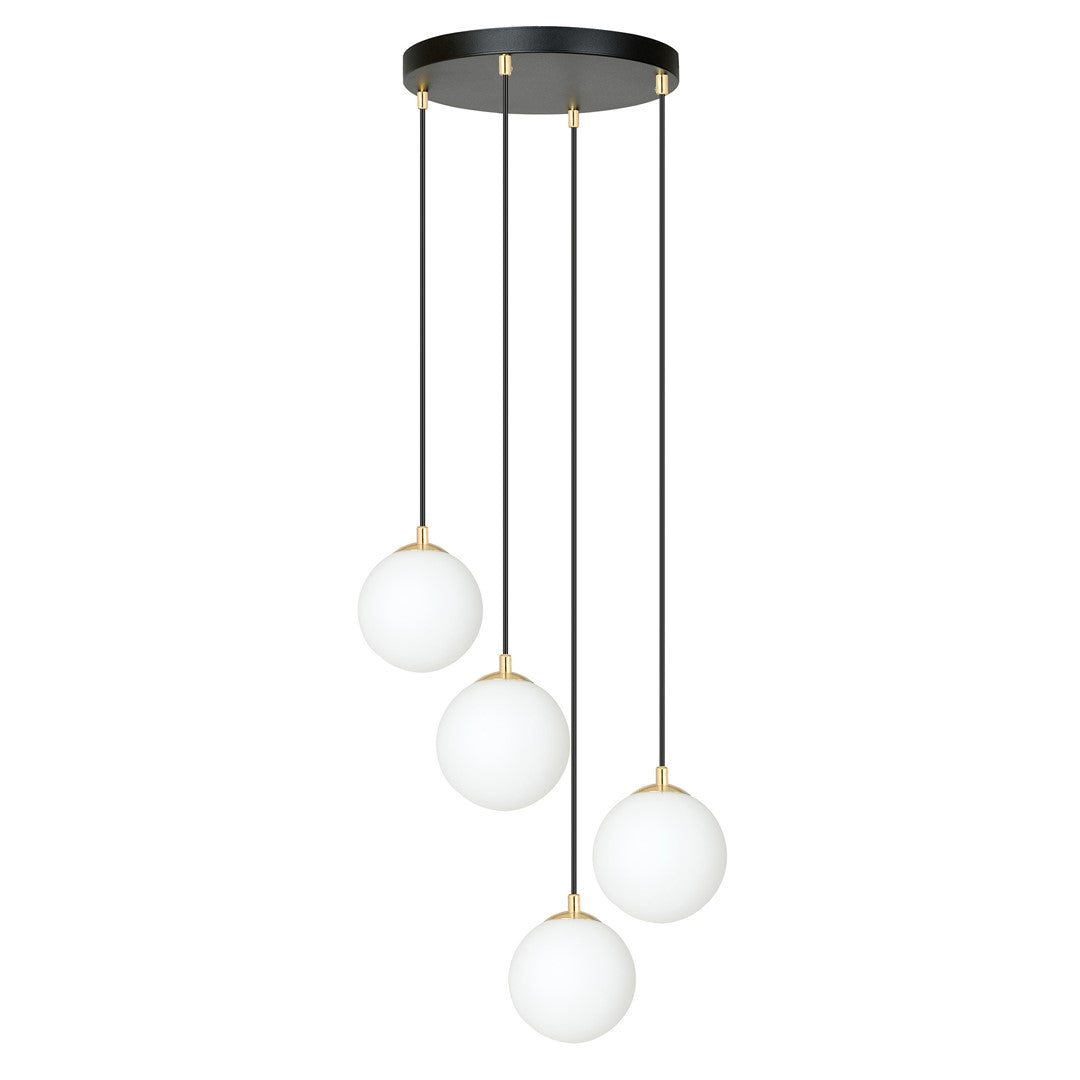 ROYAL Pakabinamas šviestuvas Black, gold 4 - bendras vaizdas