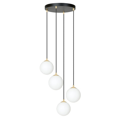 ROYAL Pakabinamas šviestuvas Black, gold 4 - bendras vaizdas