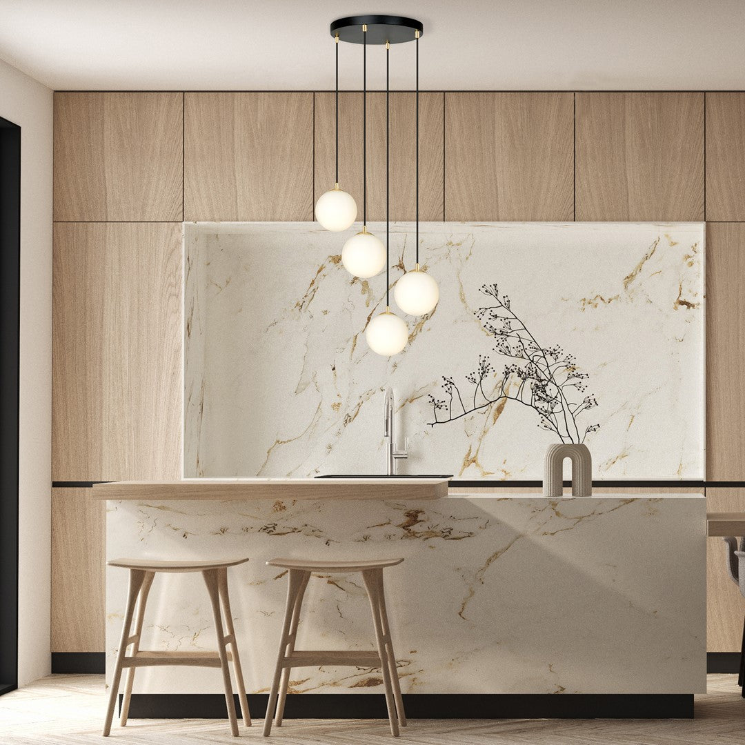 ROYAL Pakabinamas šviestuvas Black, gold 4 - detalus vaizdas