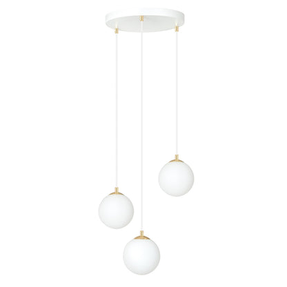 ROYAL Pakabinamas šviestuvas White, Gold 3 - bendras vaizdas