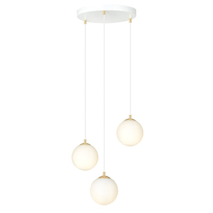 ROYAL Pakabinamas šviestuvas White, Gold 3 - interjere