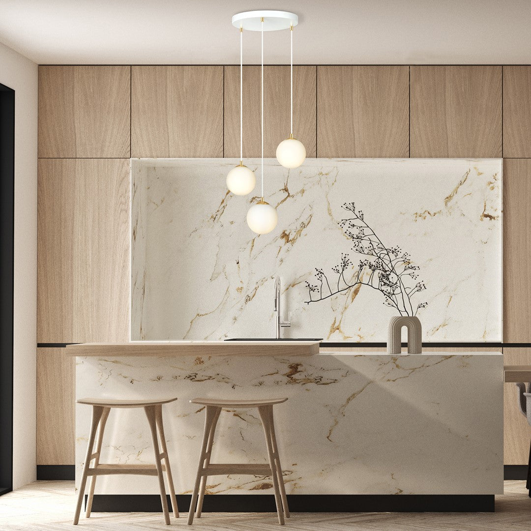 ROYAL Pakabinamas šviestuvas White, Gold 3 - montavimo detalės