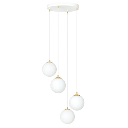 ROYAL Pakabinamas šviestuvas White, Gold 4 - bendras vaizdas
