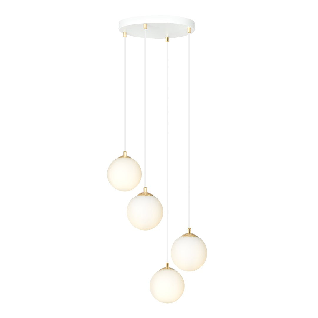 ROYAL Pakabinamas šviestuvas White, Gold 4 - interjere