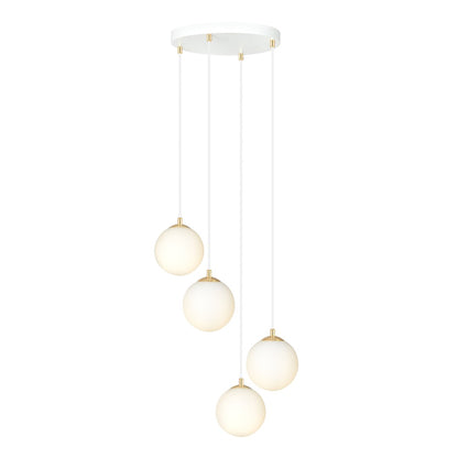 ROYAL Pakabinamas šviestuvas White, Gold 4 - interjere