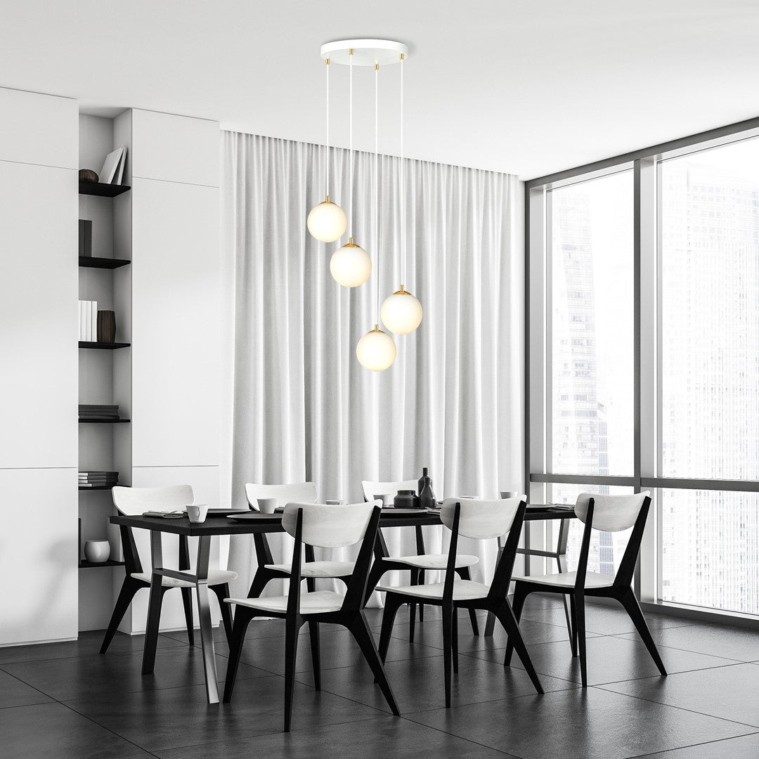 ROYAL Pakabinamas šviestuvas White, Gold 4 - montavimo detalės