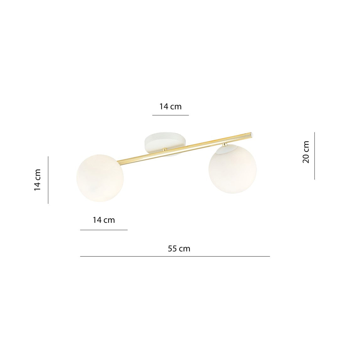 SPLENDI Lubinis šviestuvas White, Gold 2 - apšvietimas