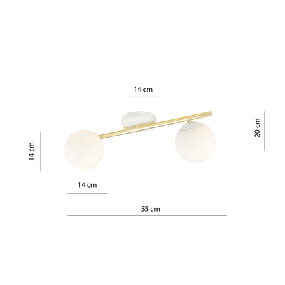SPLENDI Lubinis šviestuvas White, Gold 2 - apšvietimas